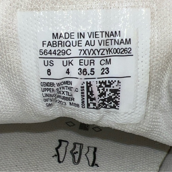 CONVERSE CHUCK TAYLOR All Star Low Chunky Platform Sneakers Women's Sz 6M - Picture 11 of 11